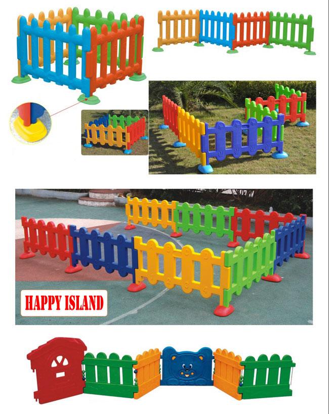 Счастливая спортивная площадка острова ягнится игрушки цвета загородки 4 детей пластичного доступного