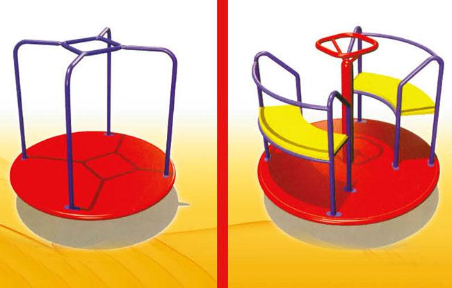Seesaw стального круглого оборудования спортивной площадки Seesaw пластичный для малышей
