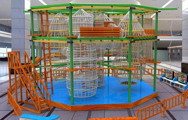 Пластичное деревянное оборудование спортивной площадки приключения для детей Trainning садов