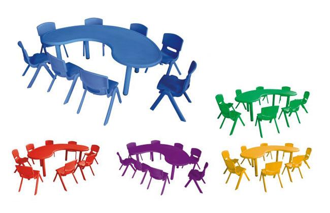 Мебель класса Preschool, группа половинной луны детей мебели класса детсада учя таблицу
