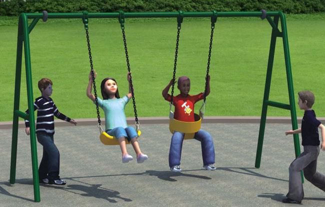 оборудование спортивной площадки качания детей столба качания рамки установленное стальное для парка атракционов